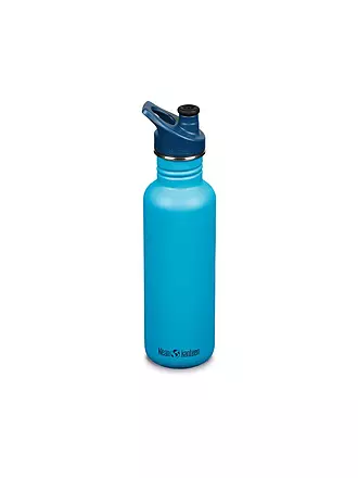 KLEAN KANTEEN | Edelstahl Trinkflasche Classic 800ml Sport Cap Hawaiian Ocean | hellgrün