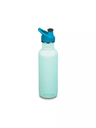 KLEAN KANTEEN | Edelstahl Trinkflasche Classic 800ml Sport Cap Hawaiian Ocean | blau