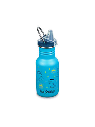 KLEAN KANTEEN | Kinder Trinkflasche Classic einwandig 12 oz (355 ml) mit Sippy Cap | blau