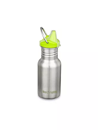 KLEAN KANTEEN | Kinder Trinkflasche Classic einwandig 12 oz (355 ml) mit Sport Cap | silber
