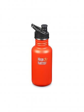 KLEAN KANTEEN | Trinkflasche Classic einwandig 18 oz (532 ml) mit Sport Cap | orange