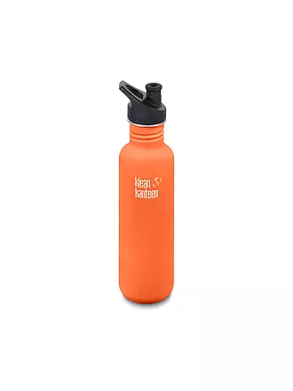 KLEAN KANTEEN | Trinkflasche Classic einwandig 27 oz (800 ml) mit Sport Cap | orange