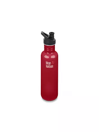 KLEAN KANTEEN | Trinkflasche Classic einwandig 27 oz (800 ml) mit Sport Cap | rot