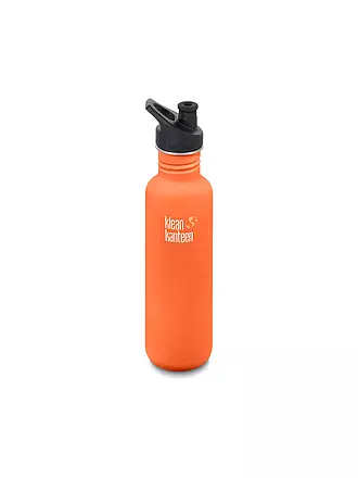 KLEAN KANTEEN | Trinkflasche Classic einwandig Millenial Blush 27 oz (800 ml) mit Sport Cap | orange