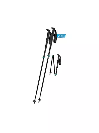 KOMPERDELL | Trekkingstöcke Carbon FXP.4 Summit Vario Compact | schwarz