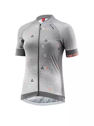 LÖFFLER | Damen Radtrikot Axo hotBOND® FZ | grau