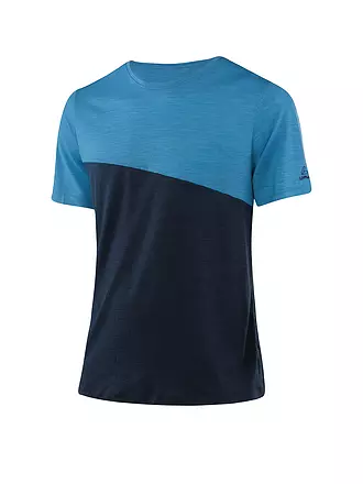 LÖFFLER | Herren Laufshirt Blockshirt Merino-TENCEL(TM) | olive