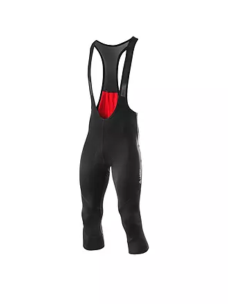 LÖFFLER | Herren Rad Trägerhose Basic Gel 3/4 | schwarz