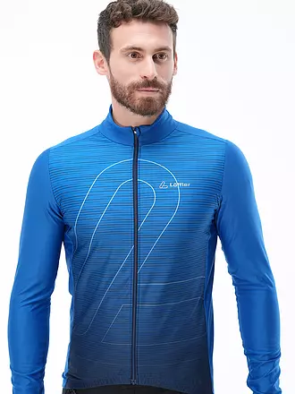 LÖFFLER | Herren Radtrikot Eldridge FZ | blau