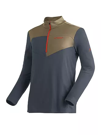 MAIER SPORTS | Herren Unterzieh Zipshirt Felian | hellbraun