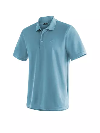 MAIER | Herren Funktionspolo Ulrich | hellblau