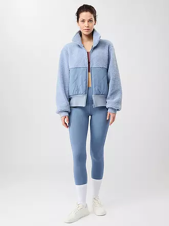 MANDALA | Damen Kapuzenjacke Warm Up Bomber | hellblau