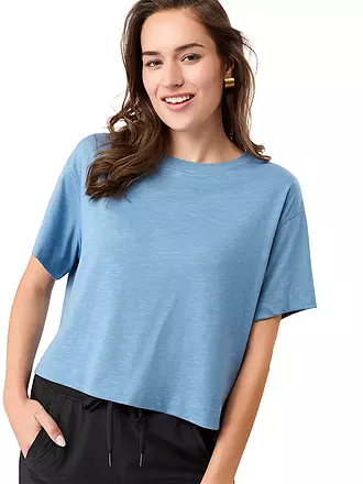 MANDALA | Damen T-Shirt Boxy | hellblau