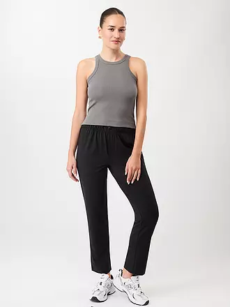 MANDALA | Damen Yoga Tank Boy Top | schwarz