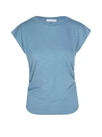 MANDALA | Damen Yoga Tank Side Ruffled | hellblau