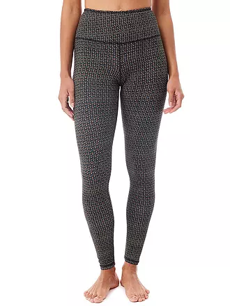 MANDALA | Damen Yoga Tight Printed | dunkelrot
