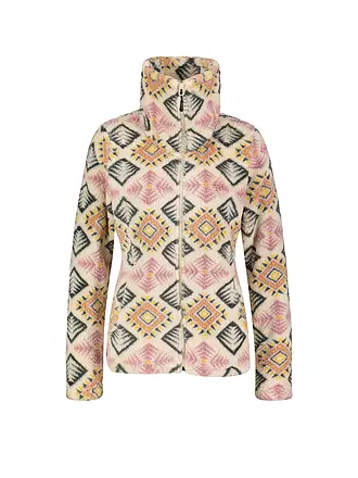 MERU | Damen Fleecejacke Kurgan Print | dunkelgrün