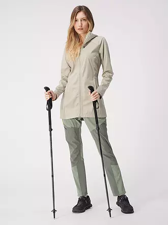 MERU | Damen Softshellmantel Vejen | hellgrau