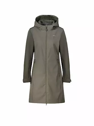 MERU | Damen Winter Softshellmanten Touloluse Hoodie | petrol