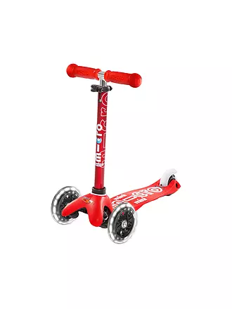 MICRO | Kinder Scooter Mini Micro Deluxe mit LED Rädern | rot
