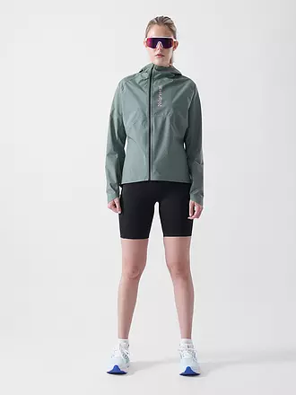 NNORMAL | Damen Laufjacke Trail Rain | dunkelgrün
