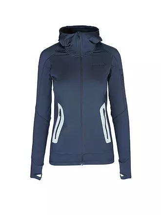 NORRØNA | Damen Fleecejacke falketind Power Grid Hoodie | schwarz