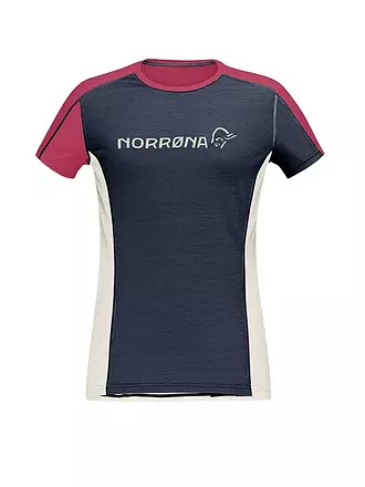 NORRØNA | Damen Funktionsshirt falketind Equaliser Merino Round Neck | blau