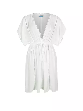 O'NEILL | Damen Tunika Mona Beach Cover Up | Snow White O'Neill Blue Mona Beach Cover Up | weiss