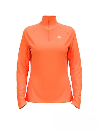 ODLO | Damen Unterzieh Zipshirt Essentials Ceramiwarm | dunkelrot