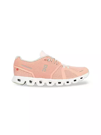 ON | Damen Laufschuhe Cloud 5 ALL WHITE | rosa