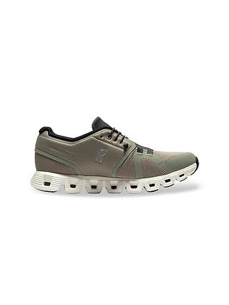 ON | Damen Laufschuhe Cloud 5 BLACK / WHITE | grün