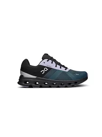 ON | Herren Laufschuhe Cloudrunner Waterproof STONE BLACK | blau