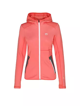 ORTOVOX | Damen Fleecejacke Hoodie | koralle