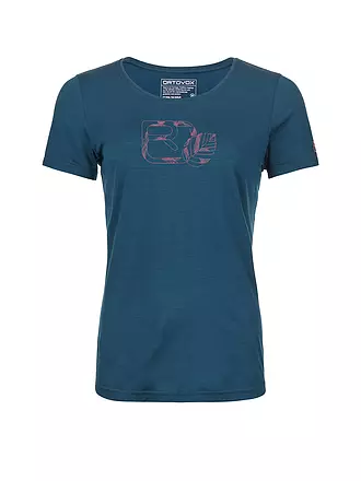 ORTOVOX | Damen Funktionsshirt 120 Cool Tec Leaf Logo | dunkelblau