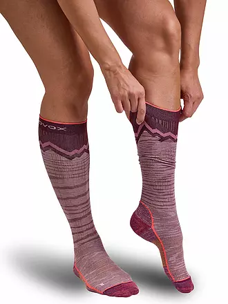 ORTOVOX | Damen Skitourensocken Tour Long Socks | rosa