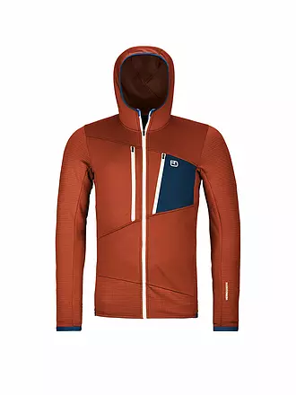 ORTOVOX | Herren Fleecejacke Grid Hoodie | kupfer