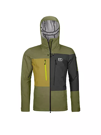 ORTOVOX | Herren Tourenjacke Deep 3L Shell Hoodie | olive