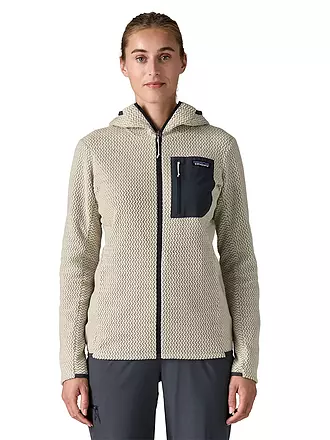PATAGONIA | Damen Fleecejacke R1® Air Full-Zip Hoodie | beige