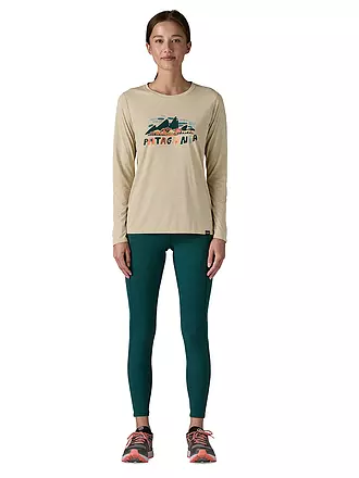 PATAGONIA | Damen Funktionsshirt Long-Sleeved Capilene® Cool Daily Graphic | beige