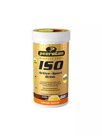 PEEROTON | Isotonisches Getränkepulver Iso Active Cola Zitrone mit Koffein 300g | keine Farbe