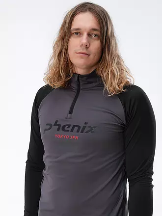 PHENIX | Herren Unterzieh Zipshirt  PH Logo Inner | dunkelgrün