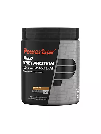 POWER BAR | Getränkepulver Build Whey Protein Isolate & Hydroisolate Pulver 550g Vanille | schwarz