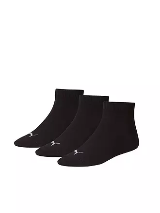 PUMA | 3er Pkg. Socken Quarter | schwarz