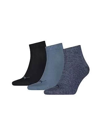 PUMA | 3er Pkg. Socken Quarter | schwarz