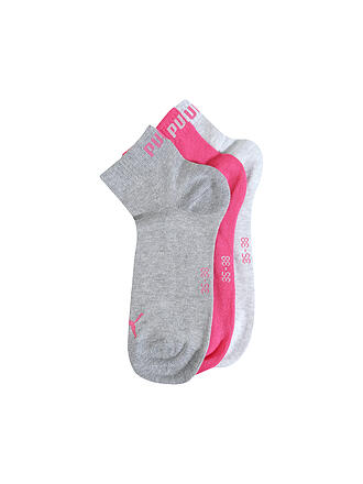 PUMA | Damen Socken Quarter 3er Pkg. | grau