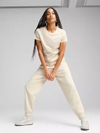 PUMA | Damen T-Shirt  ESS SCRIPT | creme
