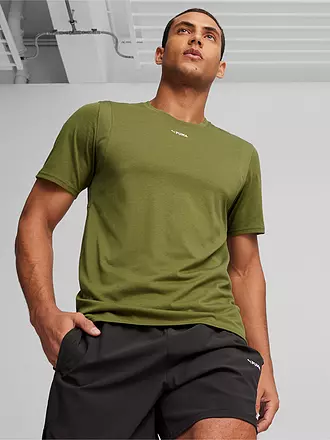 PUMA | Herren Fitnessshirt Triblend | olive