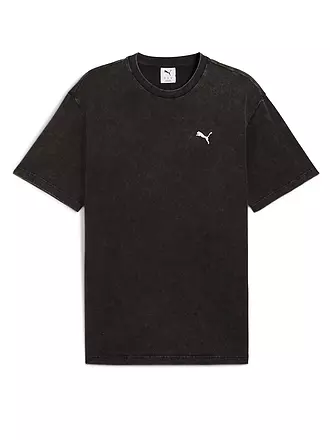 PUMA | Herren T-Shirt ESS ELEVATED Relaxed Wash | dunkelrot