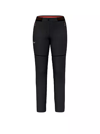 SALEWA | Damen Wanderhose Pedroc 2 Durastretch 2 in 1 ZipOff | schwarz