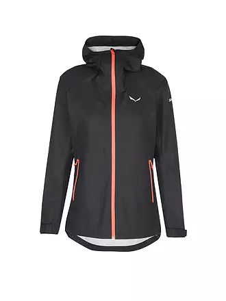 SALEWA | Damen Wanderjacke Puez Aqua Powertex Hoodie | schwarz